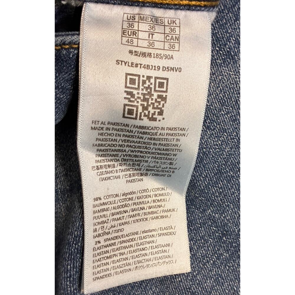 Guess Men's Desmond Tapered Straight Leg Denim Jeans 36x28 Medium Wash - Picture 4 of 9